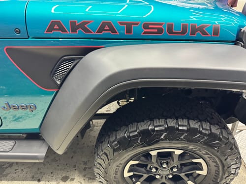 Customer photo review of Tailgate Handle Graphic | fits Wrangler JL JLU