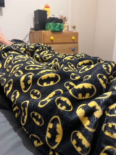 Customer photo review of Batman plush pajama duo