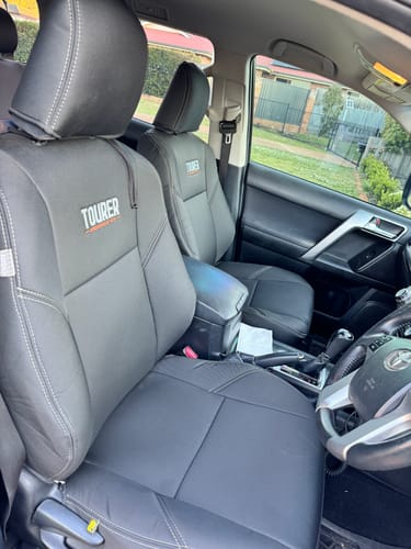 Customer photo review of Toyota Prado 150 (Pre Facelift) GP9 Tourer 2x Front Seat Covers (Made to Order)