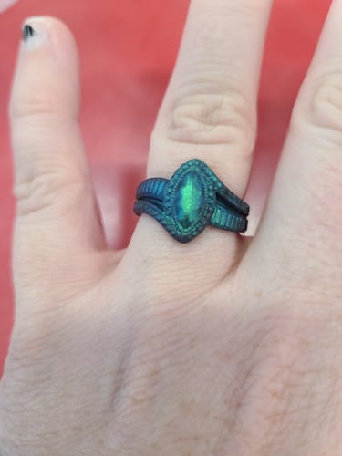 Erika J. review of NEW - Limited Edition! Pearl Colors Silicone Diamond Rings image 1 out of 1