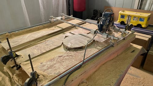 Customer photo review of Router Sled - Wood Slab Flattening Mill