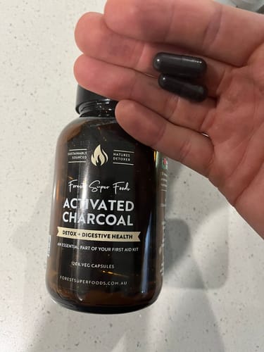 Customer photo review of Activated Charcoal Capsules