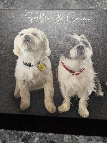Customer photo review of Pet Art Canvas Wrap