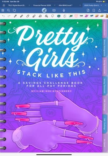 Customer photo review of Pretty Girls Stack Like This Digital Savings Book