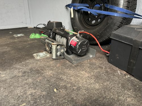 Customer photo review of Installation Plate - Up to 15,000lbs Winch