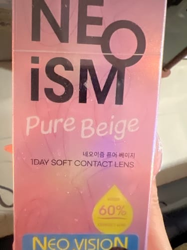 Customer photo review of Neo Ism Pure Beige (50pcs) (Mpc lens) 1Day G.DIA 13.4mm