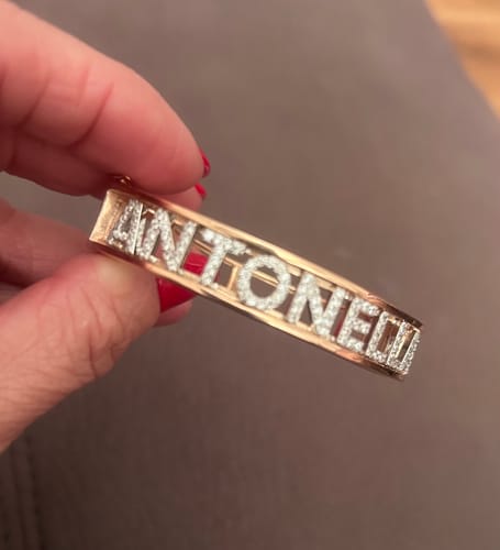 Customer photo review of Bracciale Nome Manetta