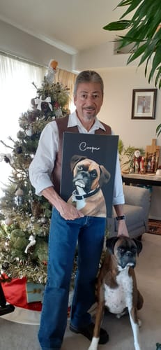 Customer photo review of Pet Art Canvas Wrap