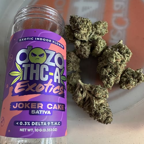 Customer photo review of 10g Dozo THC-A INDOOR FLOWER | Joker Cake - Sativa