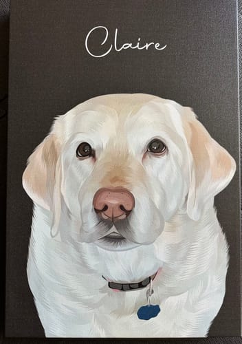 Customer photo review of Pet Art Canvas Wrap