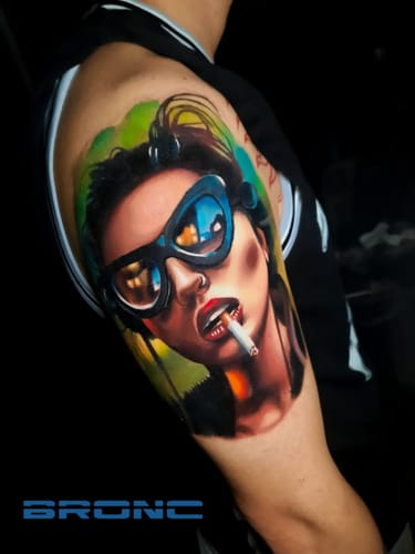 Customer photo review of Bronc Seraphic Wireless Pen For PMU & Tattoo