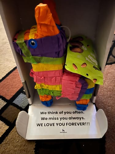 Customer photo review of Thinking of You Piñatagram (Realsy Dates)