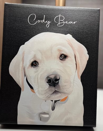 Customer photo review of Pet Art Canvas Wrap