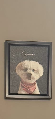 Customer photo review of Pet Art Canvas Wrap