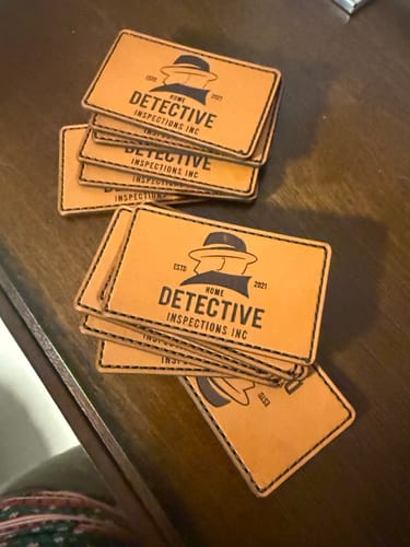 Customer photo review of Custom Leather Patches only