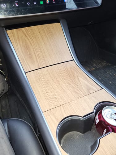Customer photo review of EVAAM® Center Console Wraps kit for Model 3/Y (2017-2020)