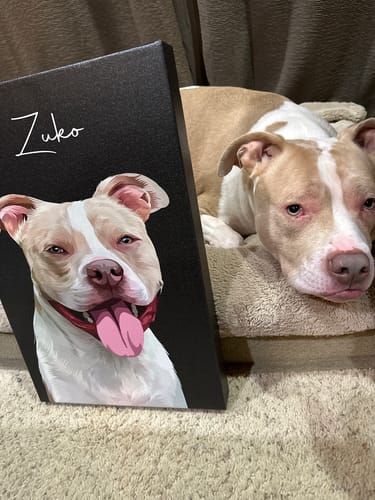 Customer photo review of Pet Art Canvas Wrap