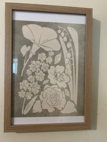 Customer photo review of Minimalist Family Flower Illustration