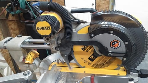 Customer photo review of DeWalt DWS779/780 Sliding Miter Saw Dust Collection
