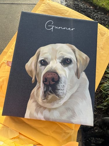 Customer photo review of Pet Art Canvas Wrap