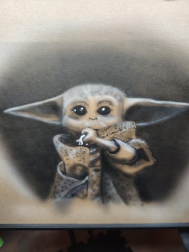 Customer photo review of Takumi Special - Custom Micron Airbrush with Blair SoftSpring and Low Rider Trigger.