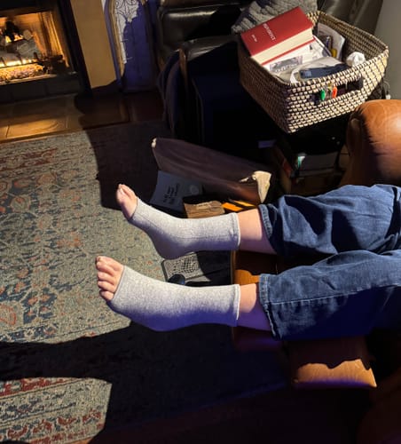 Customer photo review of Premium Anti-Fatigue Bamboo Footsleeves