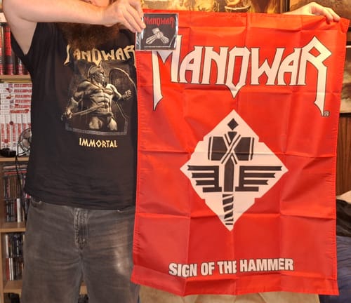 Customer photo review of Manowar Flag Sign Of The Hammer