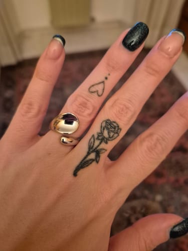 Customer photo review of Anello Schiak silver