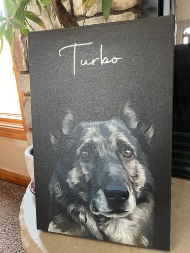 Customer photo review of Pet Art Canvas Wrap