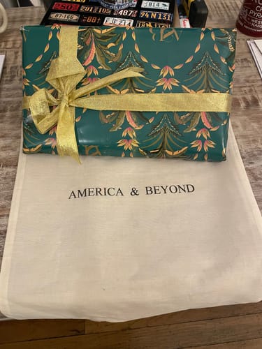 Customer photo review of Sapphire Swirl Blue Shoulder Bag