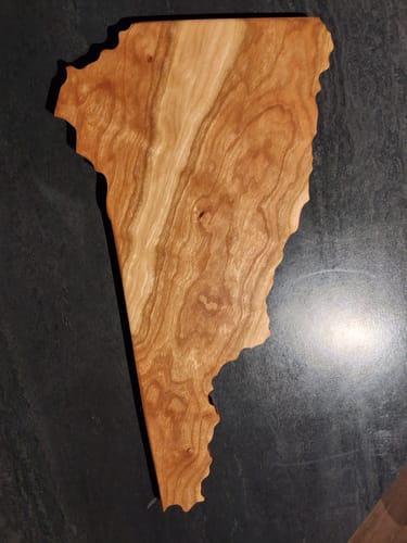 Customer photo review of 15.75x8.2" State Of New Hampshire Acrylic Router Template