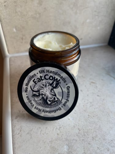 Customer photo review of Tallow Face Cream | With Added Almond Oil