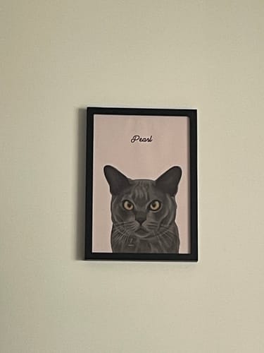 Customer photo review of Custom Pet Portrait - One Pet