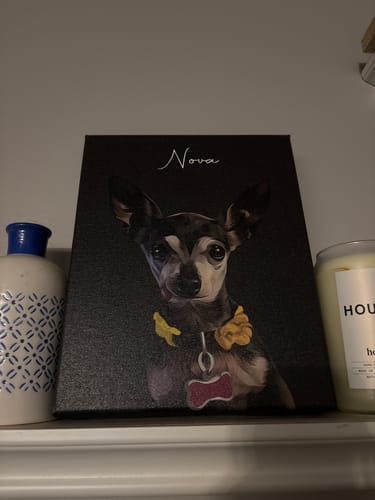 Customer photo review of Pet Art Canvas Wrap
