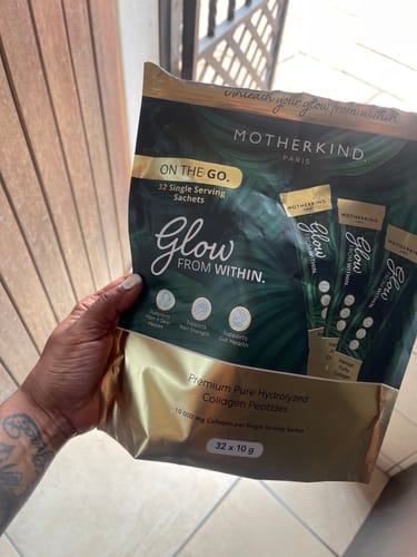 Customer photo review of Glow From Within Collagen Single Servings