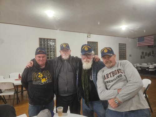 Customer photo review of CLEARANCE A.Legion Baseball Cap Navy Blue Patriotic Hat