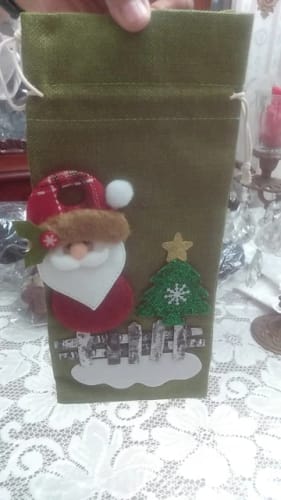 Customer photo review of Festliche Flaschenhülle