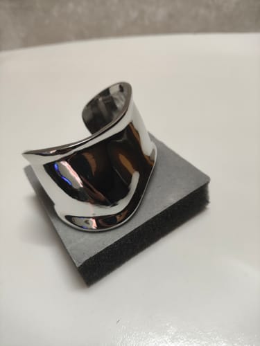 Customer photo review of TinyPresent Small Bone Cuff in 18k Gold