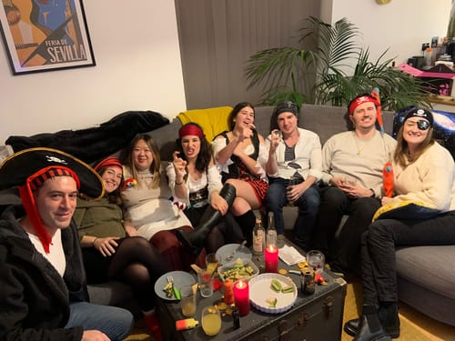 Customer photo review of Pirate Murder Mystery Host Your Own Game Kit