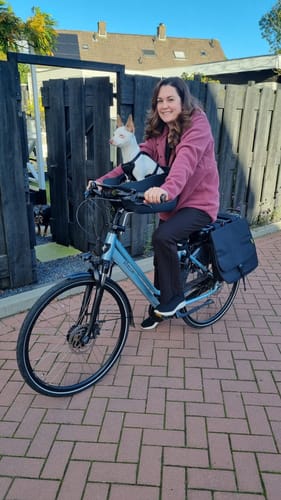 Customer photo review of Kvisp Dog Bike Carrier