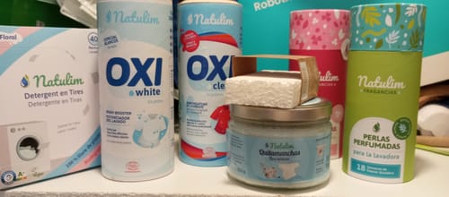 Customer photo review of Eco-Tiras de Detergente 40 lavados Natulim
