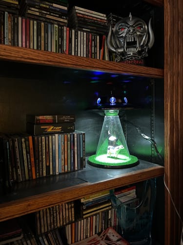 Customer photo review of The Original Alien Abduction Lamp
