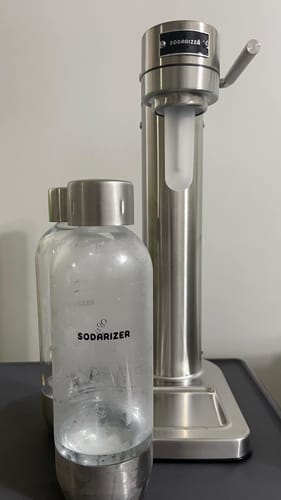 Customer photo review of Sodarizer STEEL: Soda and Seltzer Water Maker