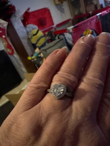 Customer photo review of Forever In My Heart Urn Ring