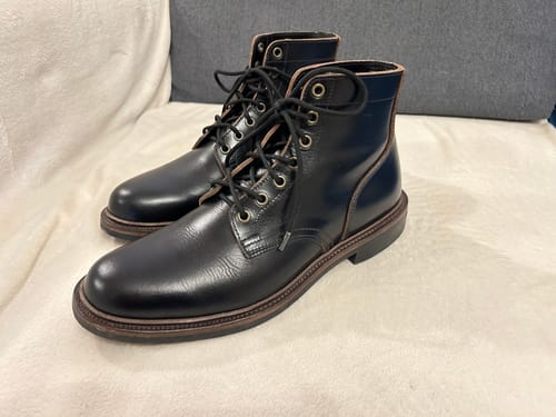 Customer photo review of Plain Service Boot - luosjiet®boots - Black TeaCore OTA Cowhide