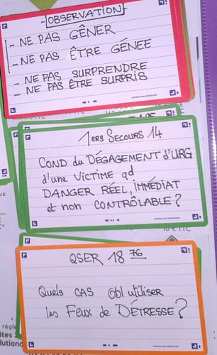 Avis photo d'un client sur Flashcards FLASH 2.0 OXFORD # 80 cartes 7,5 x 12,5 cm - ligné