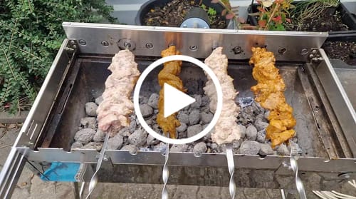 Customer video review of Schweine-Schaschlik-BBQ 1kg