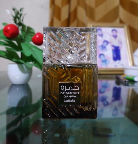 Customer photo review of Lattafa Khamrah Qahwa Eau De Parfum For Unisex