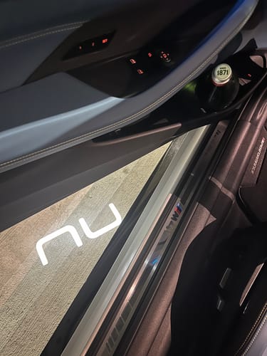 Customer photo review of Custom LED Courtesy Door Projector Puddle Lights for BMW