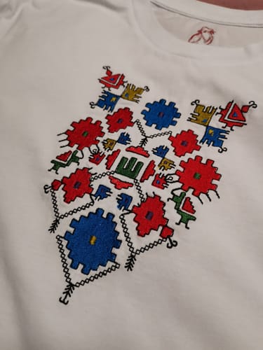 Добрина П. review of Тениска с V-деколте "Плодородие" image 1 out of 4